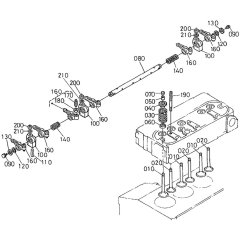 Rocker Arm Assembly for Kubota D1105-E2-BG Engine