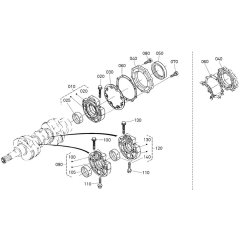 Main Bearing Case Assembly for Kubota D1105-E2-BG Engine