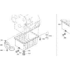 Oil Pan Assembly for Kubota D1105-E2B Engine