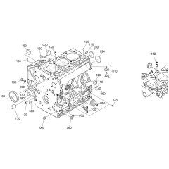 Crankcase Assembly for Kubota D1105-T-E2B Engine