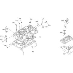 Cylinder Head Assembly for Kubota D1105-T-E2B Engine