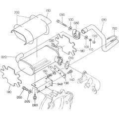Muffler Assembly for Kubota D1503-M-E2B Engine