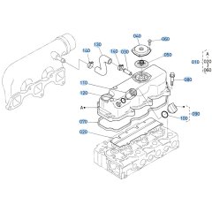 Head Cover Assembly for Kubota D1503-M-E2B Engine