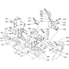 Engine Bracket Assembly for Kubota D1503-M-E2B Engine