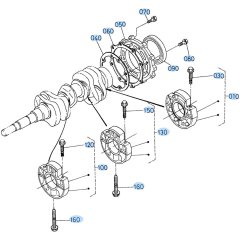 Main Bearing Case Assembly for Kubota D1503-M-E2B Engine