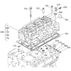 Cylinder Head Assembly for Kubota D1503-M-E3B Engine