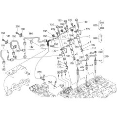 Nozzle Holder Assembly for Kubota D1703-M-DI-E4B Engine
