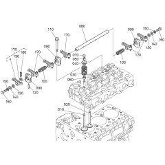 Rocker Arm Assembly for Kubota D1703-M-DI-E4B Engine