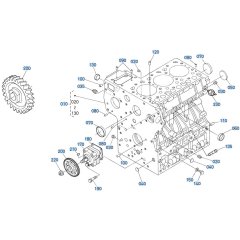 Crankcase Assembly for Kubota D1703-M-E3B Engine