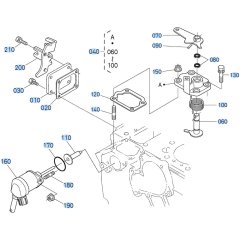 Engine Stop Lever Assembly for Kubota D1703-M-E3B Engine
