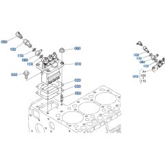 Injection Pump Assembly for Kubota D1703-M-E3B Engine