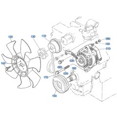 Pulley Assembly for Kubota D1703-M-E3B Engine