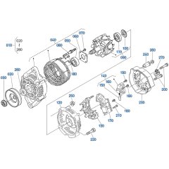 Alternator Assembly for Kubota D1703-M-E3B Engine