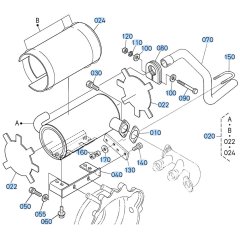 Muffler Assembly for Kubota D1703-M-E3B Engine