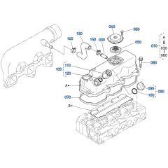 Head Cover Assembly for Kubota D1703-M-E3B Engine