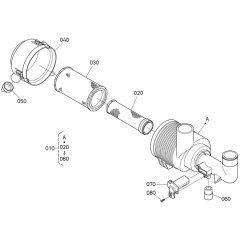 Air Cleaner Assembly for Kubota D1803-CR-T-E5 Engine