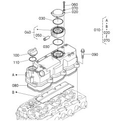 Head Cover Assembly for Kubota D1803-CR-T-E5 Engine