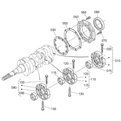 Main Bearing Case Assembly for Kubota D1803-CR-T-E5 Engine