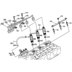 Nozzle Holder Assembly for Kubota D722-BBS Engine