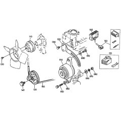 Pulley Assembly for Kubota D722-BBS Engine