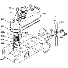 Head Cover Assembly for Kubota D722-BBS Engine