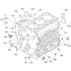 Crankcase Assembly for Kubota D902-E4B Engine