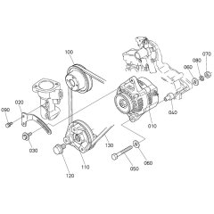 Pulley Assembly for Kubota D902-E4B Engine