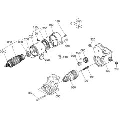 Starter Assembly for Kubota D902-E4B Engine