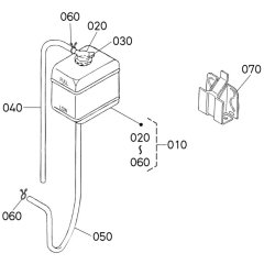 Reservoir Tank Assembly for Kubota D902-E4B Engine