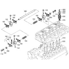 Rocker Arm Assembly for Kubota D902-E4B Engine