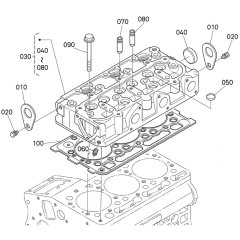Cylinder Head Assembly for Kubota D902-E4B Engine