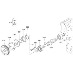 Fuel Camshaft Assembly for Kubota D902-E4B Engine