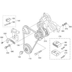 Pulley Assembly for Kubota D905-E2BG Engine