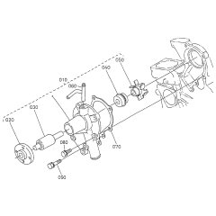 Water Pump Assembly for Kubota DF752-E2 Engine