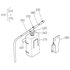 Reserve Tank Assembly for Kubota DF752-E2 Engine