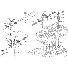 Rocker Arm Assembly for Kubota DF752-E2 Engine