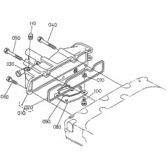 Inlet Manifold Assembly for Kubota DF752-E2 Engine