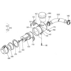 Air Cleaner Assembly for Kubota DF752-E2 Engine
