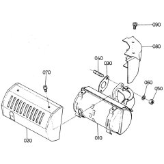 Muffler Assembly for Kubota GS200 Engine