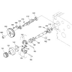 Fuel Camshaft Assembly for Kubota V1505-E3B Engine