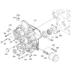 Gear Case Assembly for Kubota V1505-E4B Engine