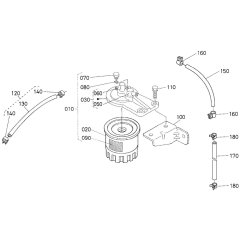 Fuel Filter Assembly for Kubota V1505-EB Engine
