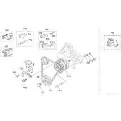 Pulley Assembly for Kubota V1505-EB Engine