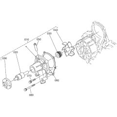 Water Pump Assembly for Kubota V1505-EB Engine
