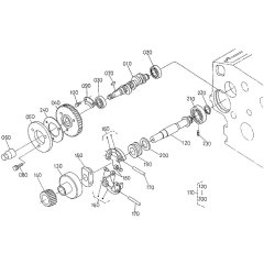 Fuel Camshaft Assembly for Kubota V1505-EB Engine