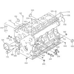 Crankcase Assembly for Kubota V1505-T-B Engine