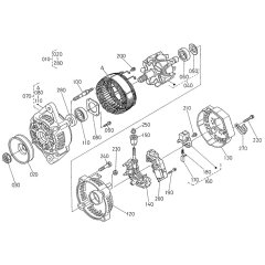 Alternator Assembly for Kubota V2003-T-E2B Engine