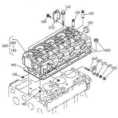 Cylinder Head Assembly for Kubota V2203-EB Engine