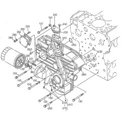 Gear Case Assembly for Kubota V2203-EB Engine
