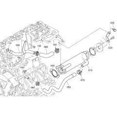 EGR Cooler Assembly for Kubota V2403-CR-E5B Engine